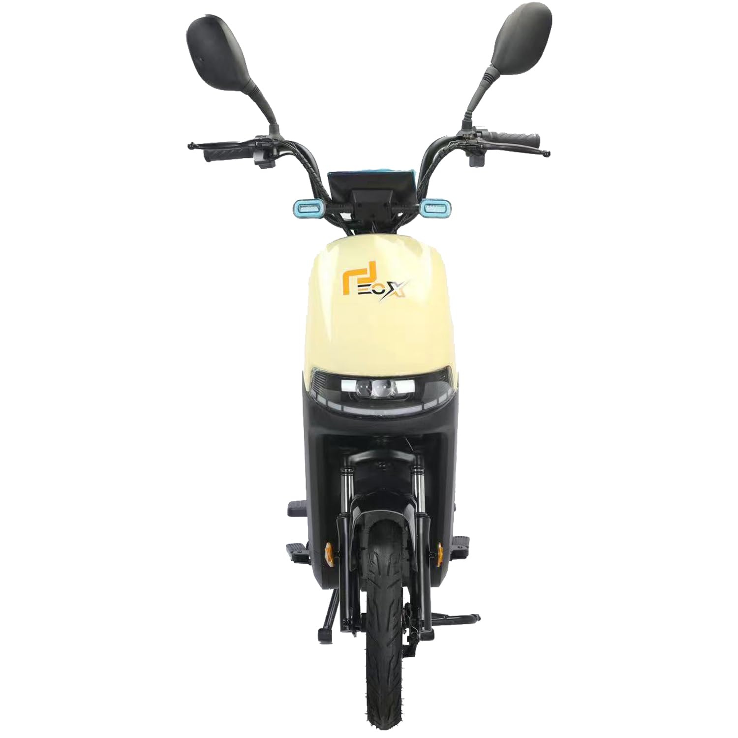 EOX OLO Low Speed Electric Scooter Non RTO with 45Km Mileage, Pastel Yellow & Black Portable Lithium Battery & Charger - Image 3