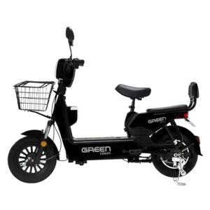 Green Udaan Low Speed Electric Scooter Non RTO 30KM Range with Portable Charger (Black)