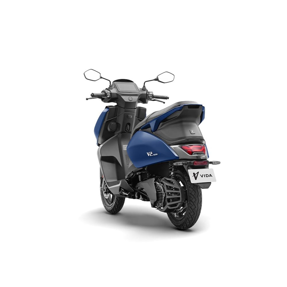 VIDA V2 Pro Electric Scooter by HERO MotoCorp, 2 Removable Batteries, 165 km IDC Range, 90 km/h Top Speed Matte Nexus Blue (Ex-Showroom) - Image 3