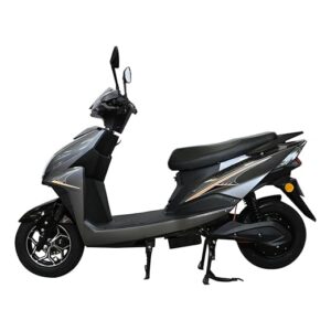 Green Invicta Low Speed Electric Scooter Non RTO 60KM Range Grey with Portable Charger