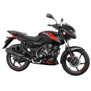 Bajaj Pulsar 125 Sp Seat Di Carbon Ug Motorcycle/Motorbike - Ebony Black & Red Decals - Ex-Showroom