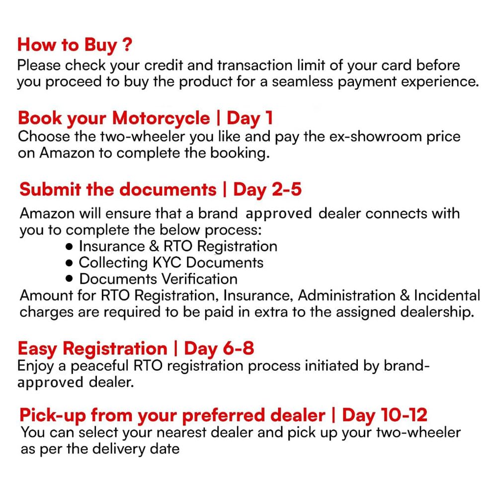 Bajaj Pulsar 125 Neon Disc Motorcycle/Motorbike - Ebony Black Solar Red Decals - Ex-Showroom - Image 2