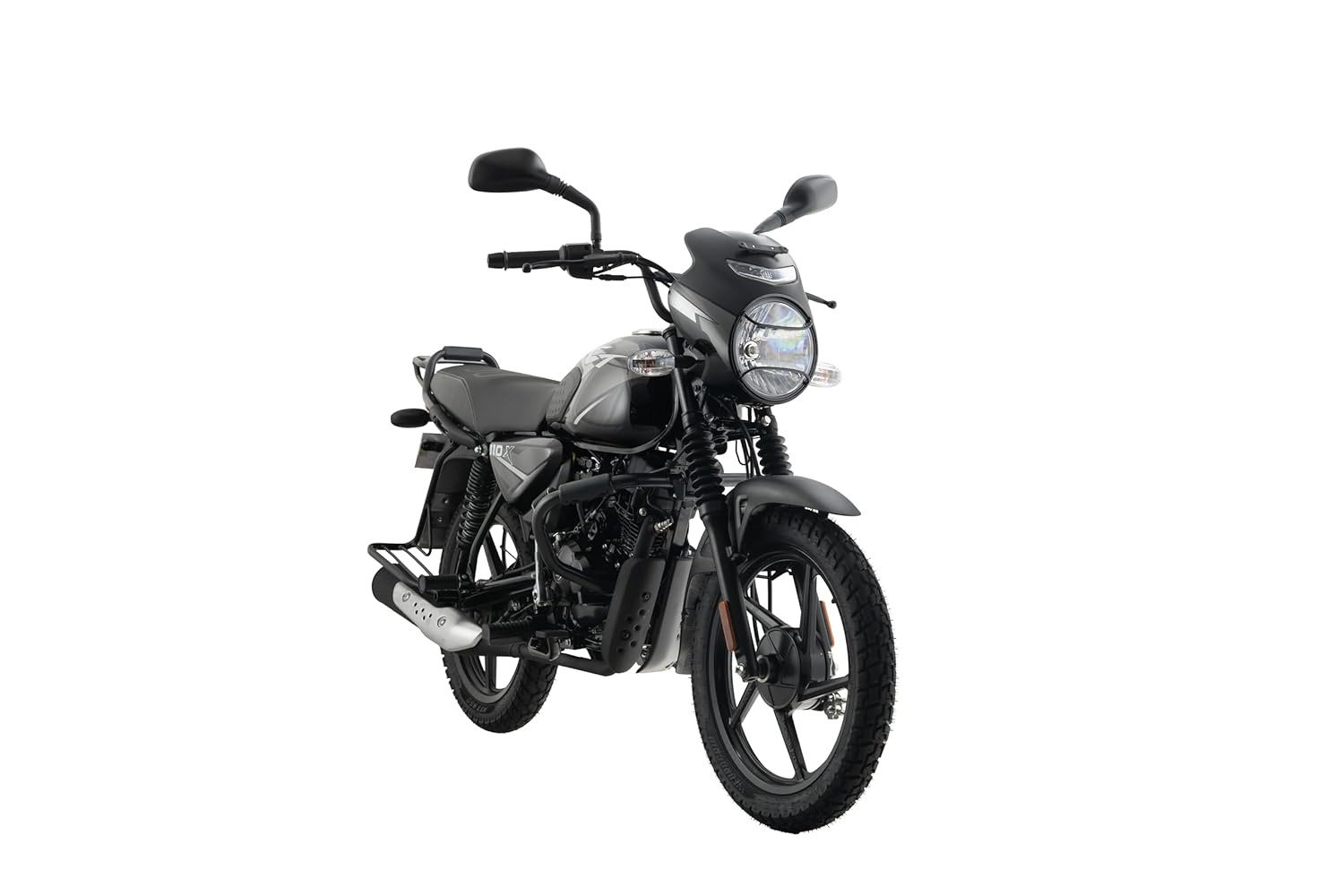 Bajaj Ct 110 X Es Motorcycle/Motorbike - Black Silver - Ex-Showroom - Image 3