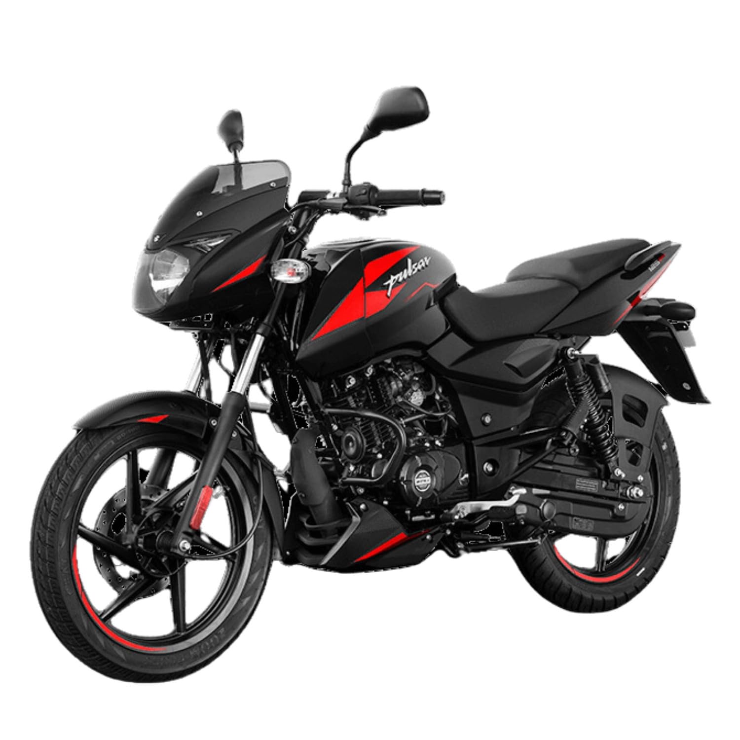 Bajaj Pulsar 125 Sp Seat Di Carbon Ug Motorcycle/Motorbike - Ebony Black & Red Decals - Ex-Showroom - Image 4