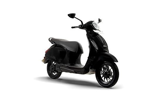 Chetak 3001 by Bajaj Auto High Speed Electric Scooter with charger - Brooklyn Black - Ex-Showroom