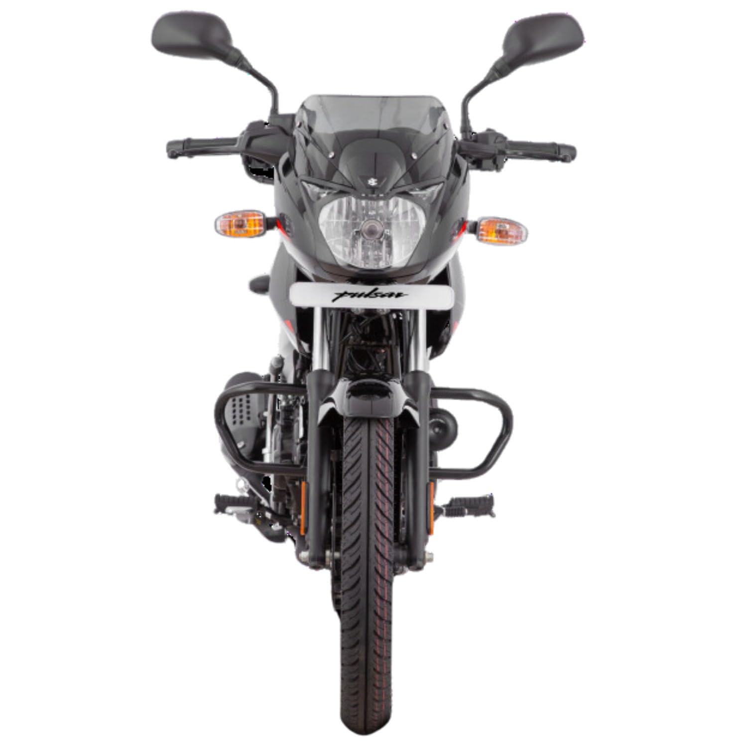 Bajaj Pulsar 125 Neon Disc Motorcycle/Motorbike - Ebony Black Solar Red Decals - Ex-Showroom - Image 3