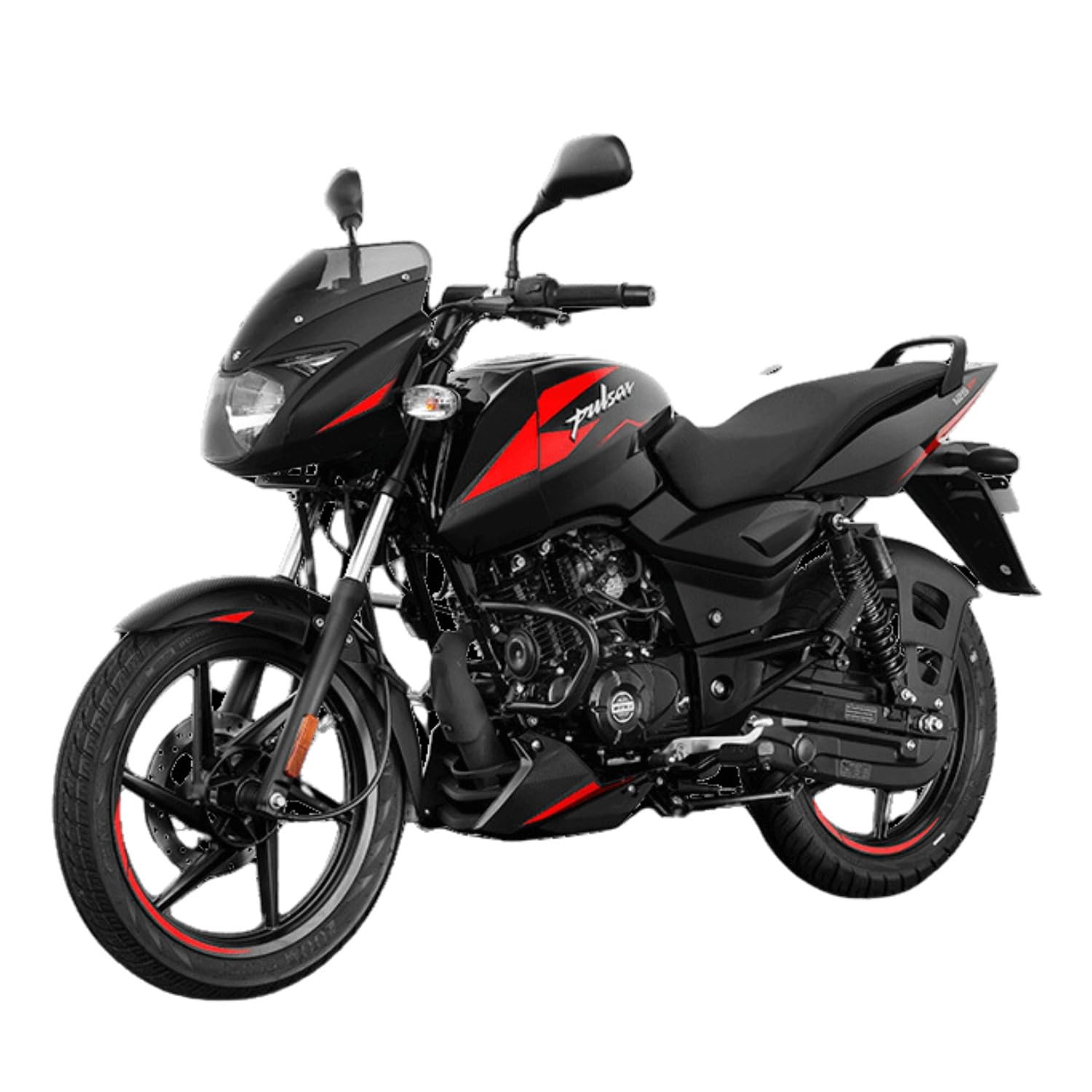 Bajaj Pulsar 125 Di Carbon Ug Motorcycle/Motorbike - Ebony Black & Red Decals - Ex-Showroom - Image 4