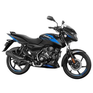 Bajaj Pulsar 125 Di Carbon Ug Motorcycle/Motorbike - Ebony Black & Silver Decals - Ex-Showroom
