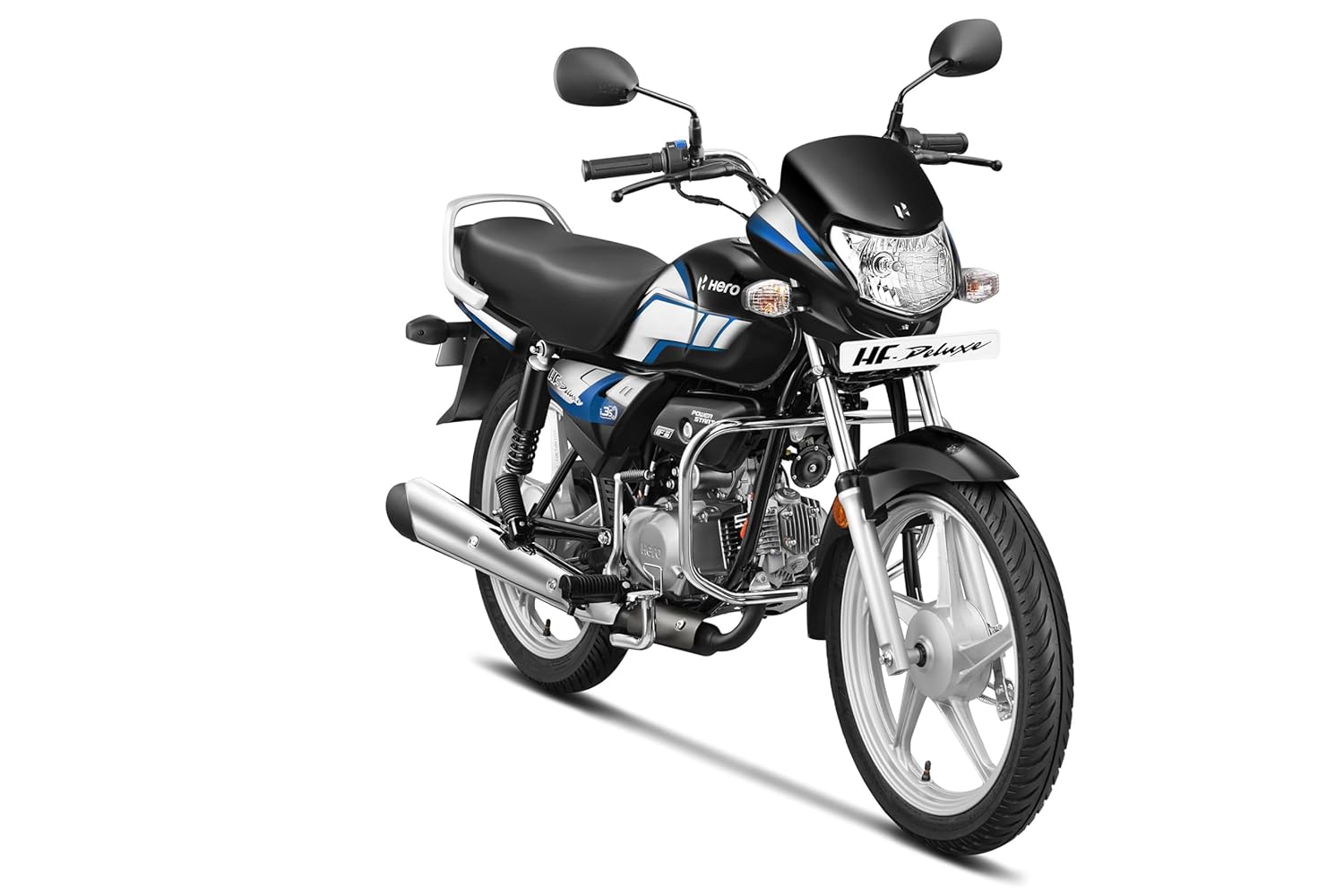 Hero MotoCorp Hf Deluxe 24 BS6 Bike (DRS CS FI) Black Nexus Blue Booking For Ex-Showroom Price - Image 4