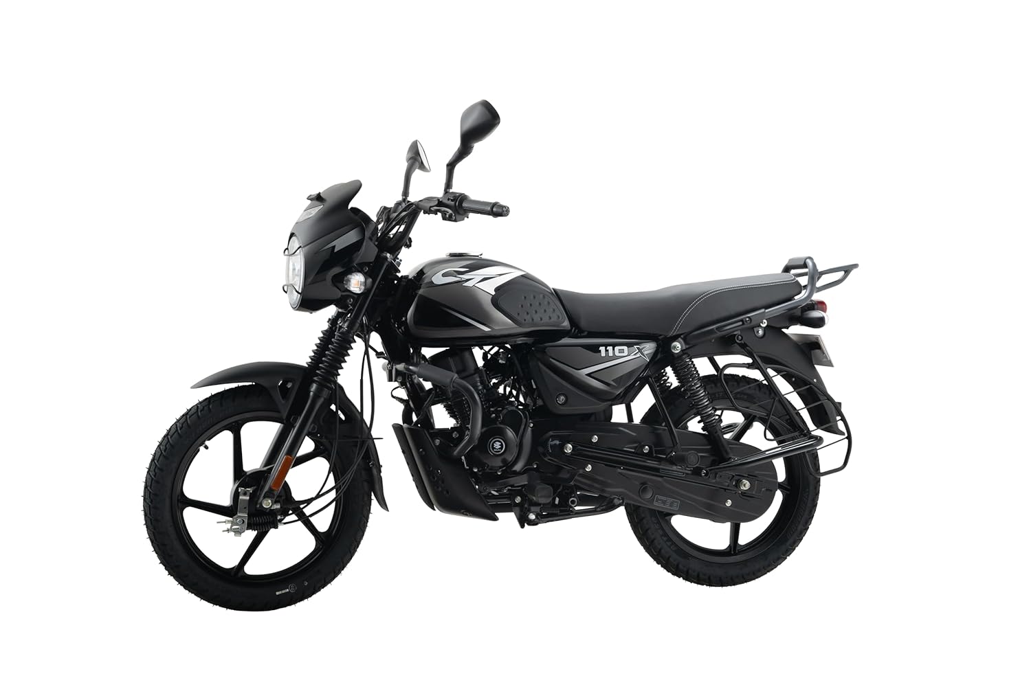 Bajaj Ct 110 X Es Motorcycle/Motorbike - Black Silver - Ex-Showroom - Image 2