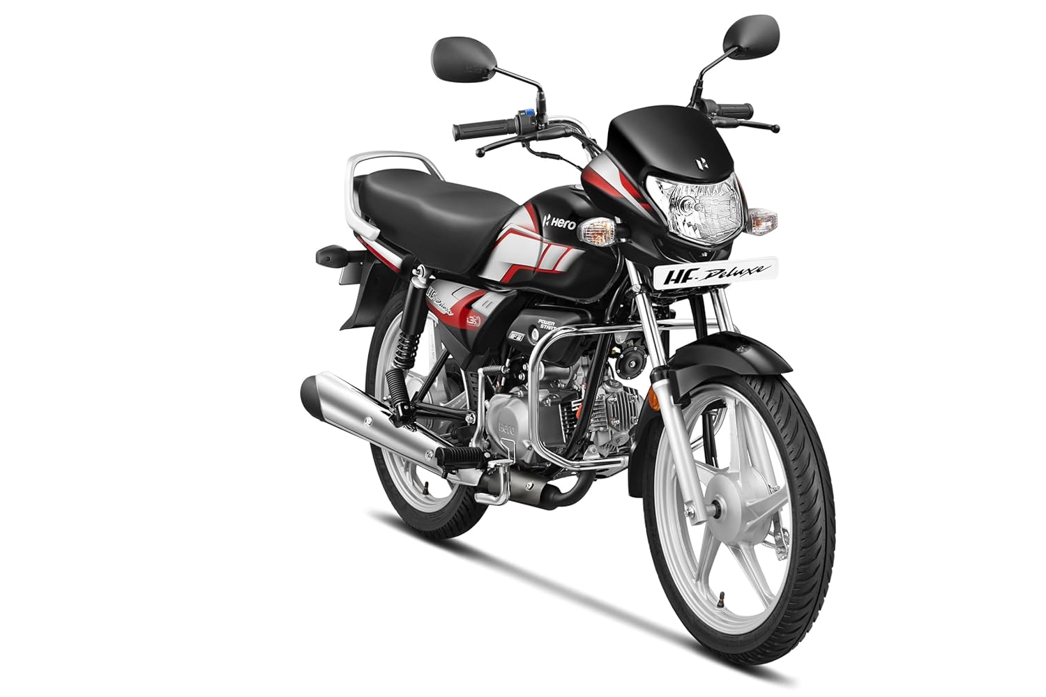 Hero Hf Deluxe 24 BS6 Bike (DRS CS FI) Black-Red Stripe Booking For Ex-Showroom Price - Image 4
