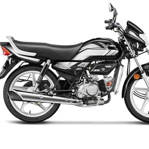 Hero Hf Deluxe 24 BS6 Bike (DRS CS FI) Black-Grey Stripe Booking For Ex-Showroom Price