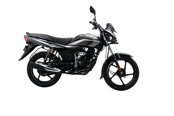 Bajaj Platina 100 Es Drum Motorcycle/Motorbike - Black Silver - Ex-Showroom