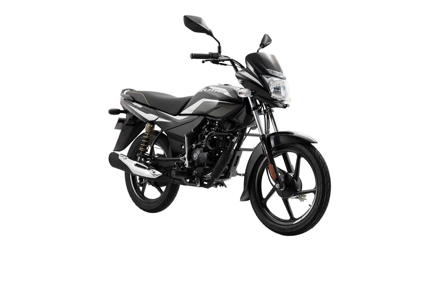 Bajaj Platina 100 Es Drum Motorcycle/Motorbike - Black Silver - Ex-Showroom - Image 6