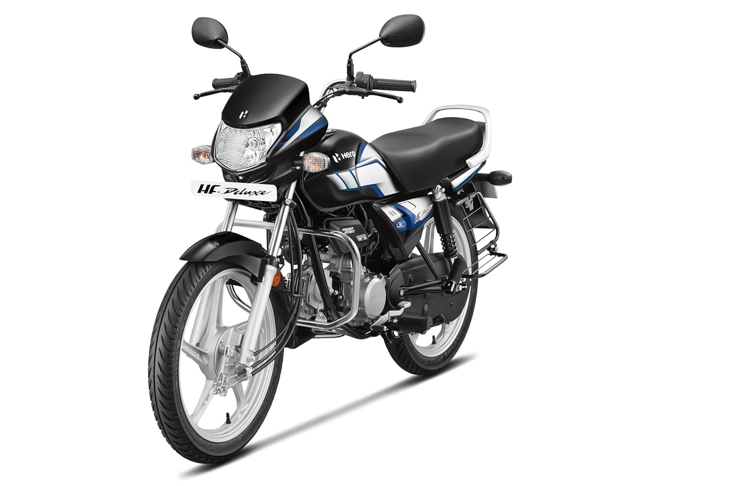 Hero MotoCorp Hf Deluxe 24 BS6 Bike (DRS CS FI) Black Nexus Blue Booking For Ex-Showroom Price - Image 5