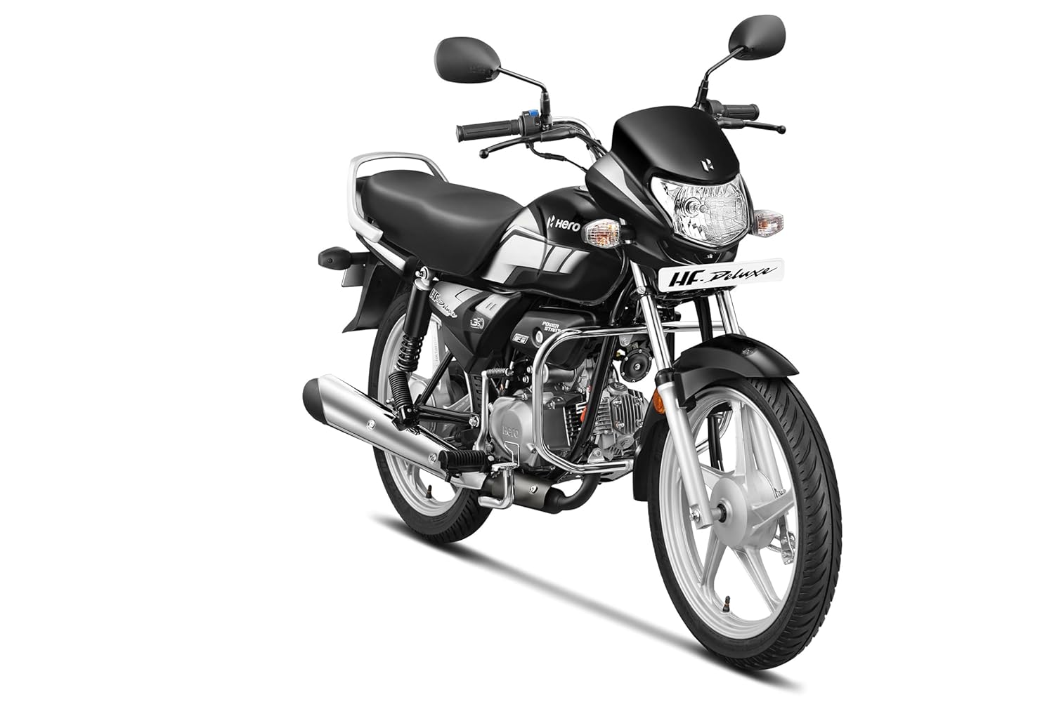 Hero HF Deluxe (Drum) (Self Start) Bike Black Grey Stripe Booking for Ex-Showroom Price - Image 4