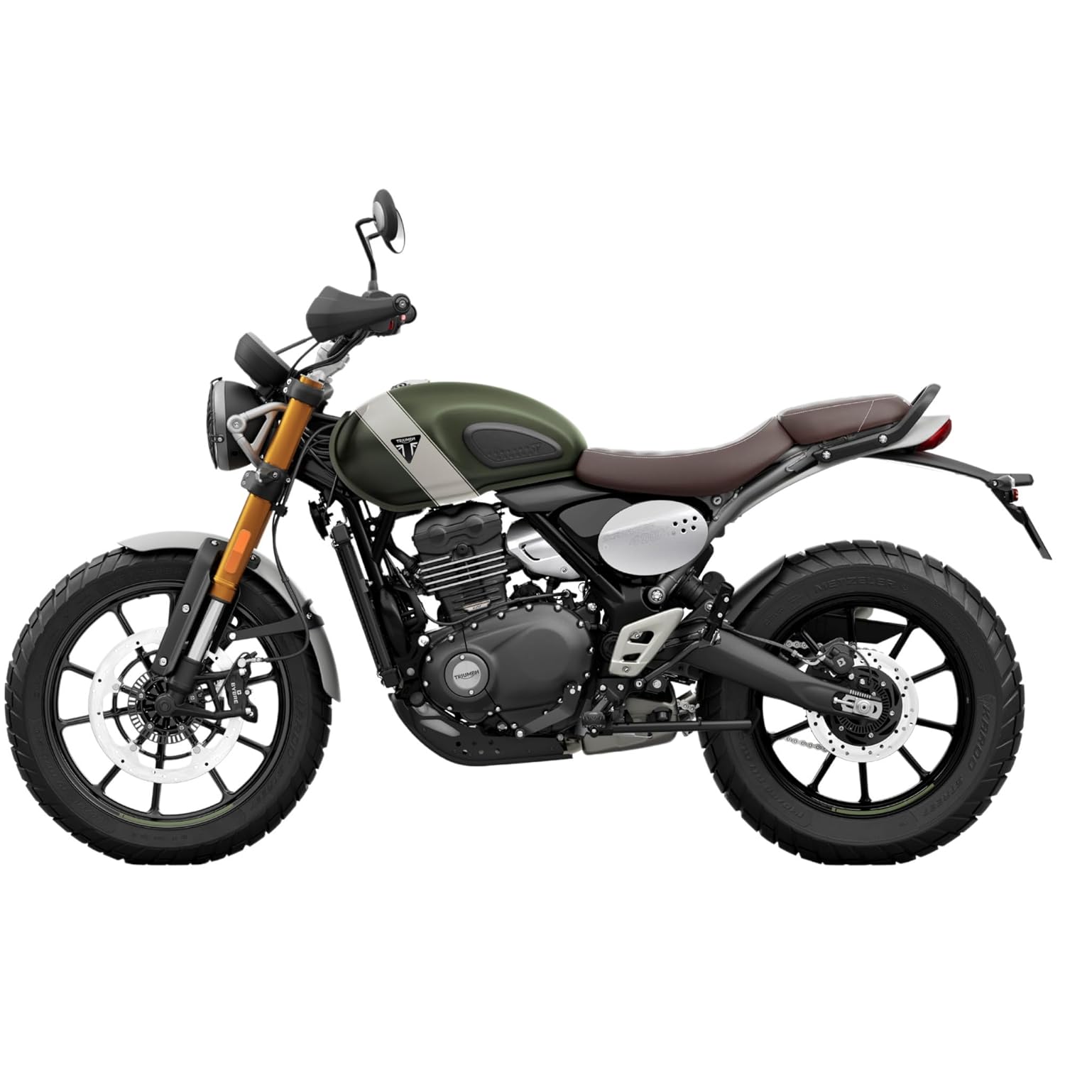 TRIUMPH Scrambler 400 X Bike Matt Khaki Green Booking for Ex-Showroom Price - Image 2